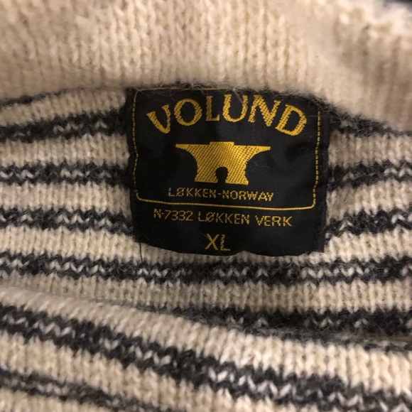 Vintage Volund Lokken Verk Norway Hand Knit Wool Sweater EUC Perfect War… - Picture 3 of 5